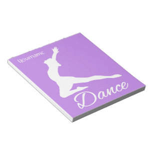 DANCE custom monogram & colour notepad