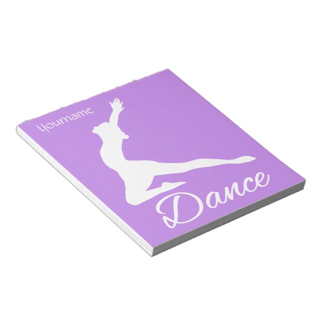 DANCE custom monogram & colour notepad (Angled)