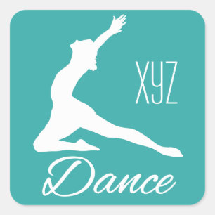 DANCE custom monogram & colour stickers