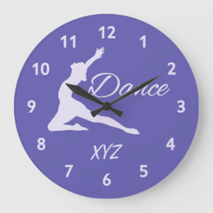 DANCE custom monogram wall clocks