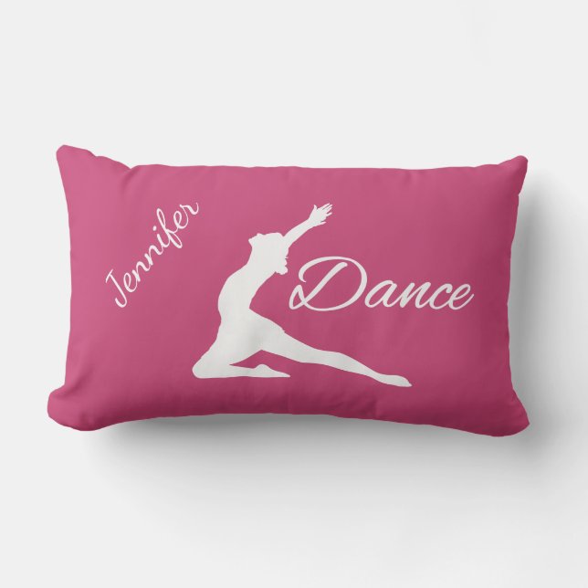 DANCE custom name & colour throw pillow (Front)