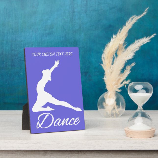DANCE custom text & colour plaque (Side)
