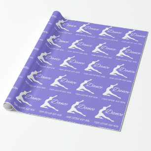 DANCE custom text & colour wrapping paper