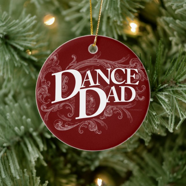 Dance Dad Ceramic Ornament (Tree)