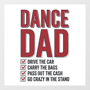 Dance Dad Checklist Vintage Engraving Design_1