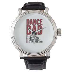 Dance Dad Checklist Vintage Engraving Design_1 Watch