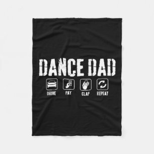 Dance Dad Competition Proud Dance Dad Father's Day Fleece Blanket