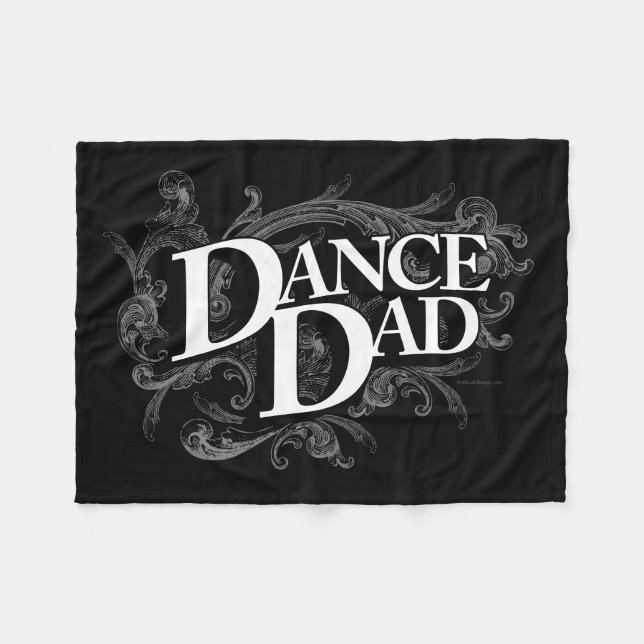 Dance Dad Fleece Blanket (Front (Horizontal))