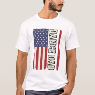 Dance Dad Patriotic Vintage Flag Shirt Design_1