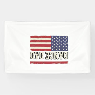 Dance Dad Patriotic Vintage Flag Shirt Design_1 Banner