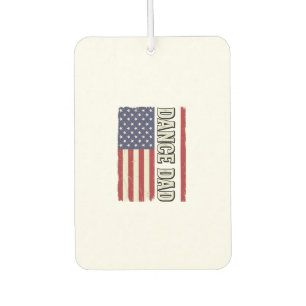 Dance Dad Patriotic Vintage Flag Shirt Design_1 Car Air Freshener