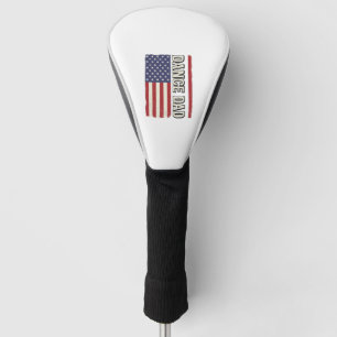 Dance Dad Patriotic Vintage Flag Shirt Design_1 Golf Head Cover