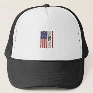 Dance Dad Patriotic Vintage Flag Shirt Design_1 Trucker Hat