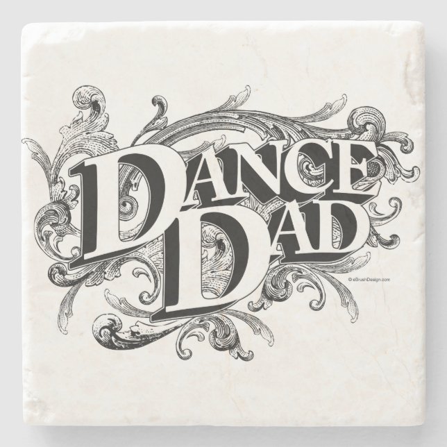 Dance Dad Stone Coaster (Front)