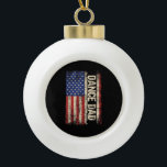 Dance Dad US American Flag Shirt Dancer Dancing Fa Ceramic Ball Christmas Ornament<br><div class="desc">Dance Dad US American Flag Shirt Dancer Dancing Father Men</div>