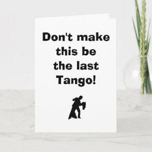 DANCE DANCE DANCE-OVER THE HILL CARD