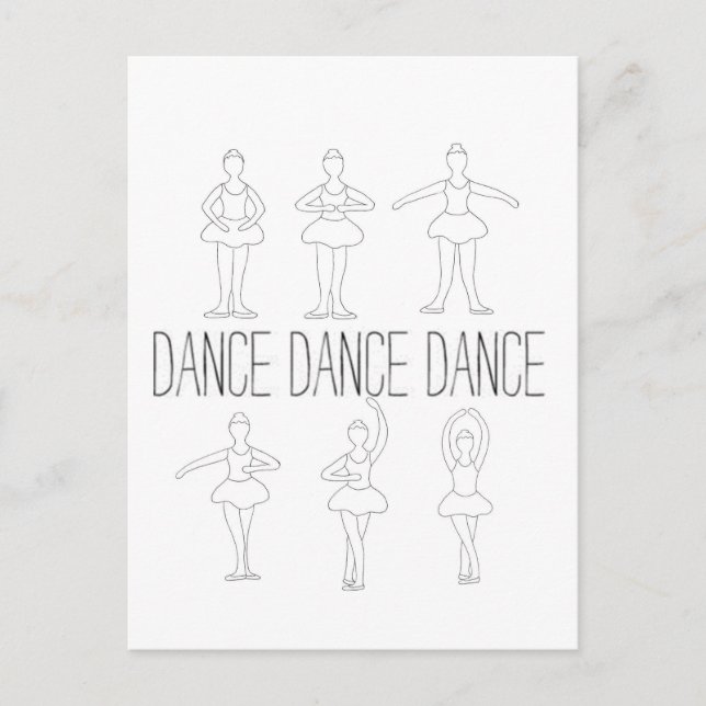 Dance Dance Dance Postcard (Front)