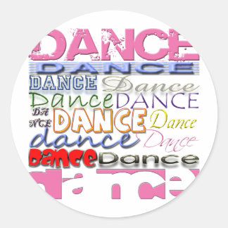 Dance Dancer's Products Classic Round Sticker
