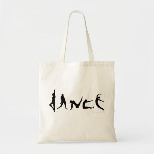 Dance Dancing Silhouette Design Tote Bag