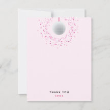 Dance Disco Ball Party Custom Pink Black Party