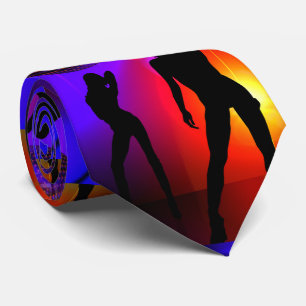 Dance Disco Party Girls Glow In The Dark Tie