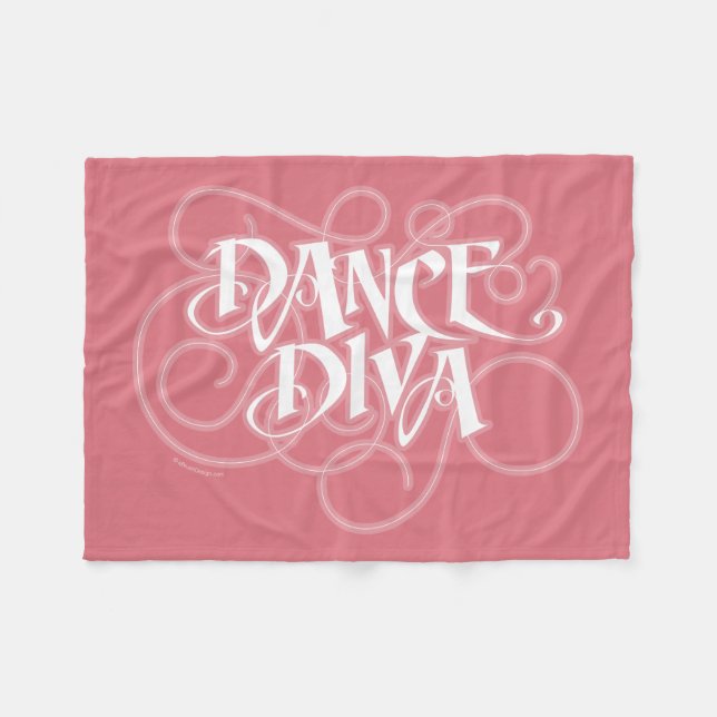 Dance Diva Fleece Blanket (Front (Horizontal))