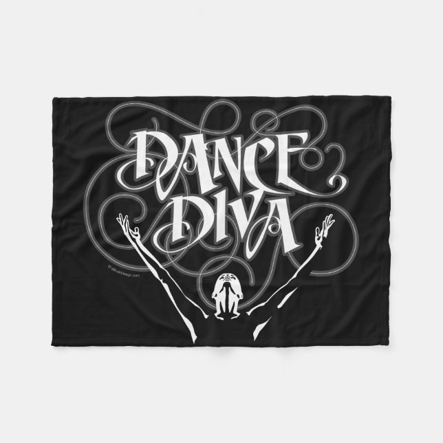 Dance Diva Fleece Blanket (Front (Horizontal))