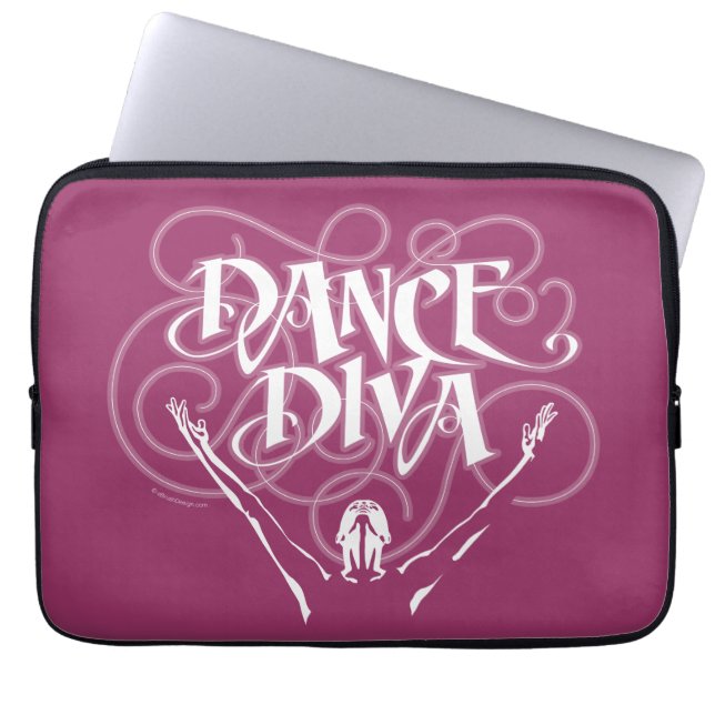 Dance Diva Laptop Sleeve (Front)