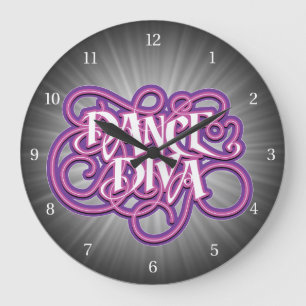 Dance Diva Large Clock