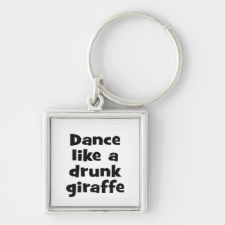 Dance drunk giraffe bf key ring