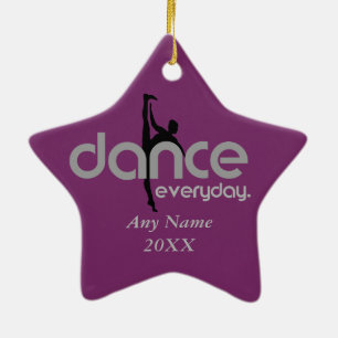 Dance Everyday Ceramic Ornament