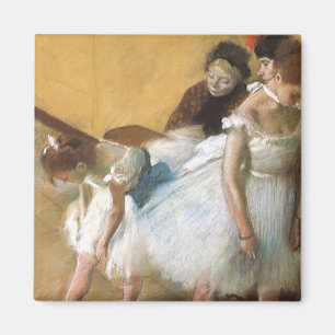 Dance Examination by Edgar Degas, Vintage Ballet Magnet