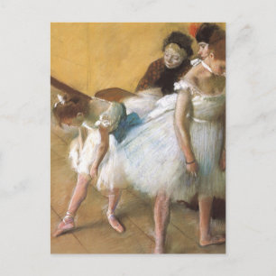 Dance Examination by Edgar Degas, Vintage Ballet Postcard