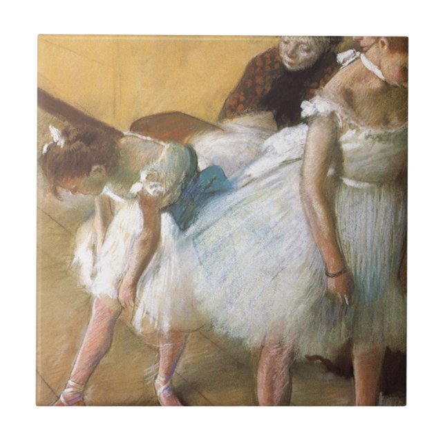 Dance Examination by Edgar Degas, Vintage Ballet Tile (Front)