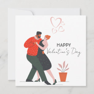 Dance Figure Valentine's Day Holiday Card