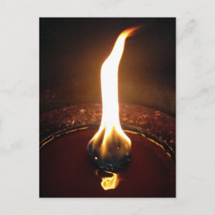 dance flame postcard