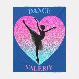 Dance Fleece Blanket w/ Personalised Name