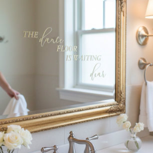 Dance Floor Is Waiting Dear Wedding Bathroom