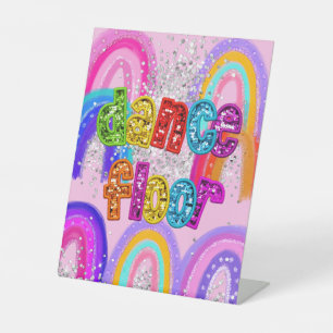 Dance Floor Pedestal Sign