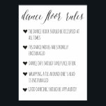 Dance Floor Rules sign | Funny wedding decor<br><div class="desc">Have fun at your wedding,  add a special touch with this nice sign. Editable background color,  also available with white text.</div>