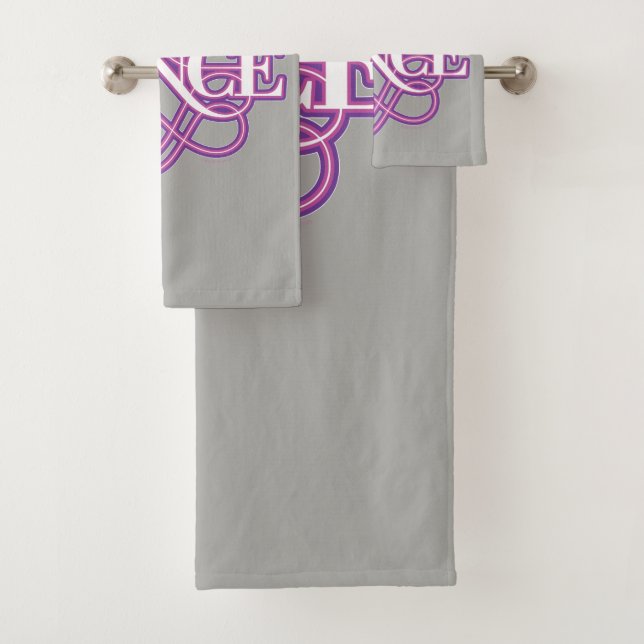 Dance Flourish Bath Towel Set (Insitu)