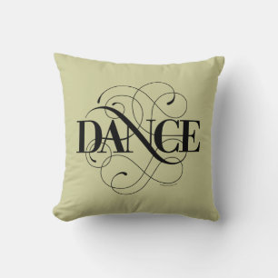 Dance Flourish Throw Pillow