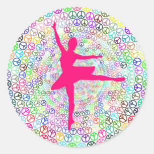 Dance for Peace     Classic Round Sticker