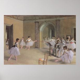 Dance Foyer at the Opera by Edgar Degas Poster