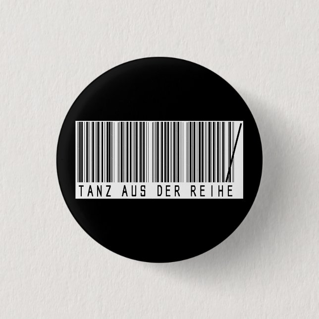 dance from the line 3 cm round badge (Front)