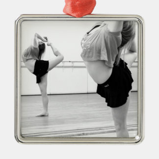 dance girl metal ornament