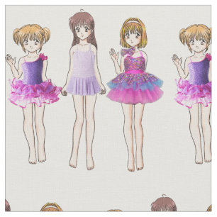 Dance girls fabric
