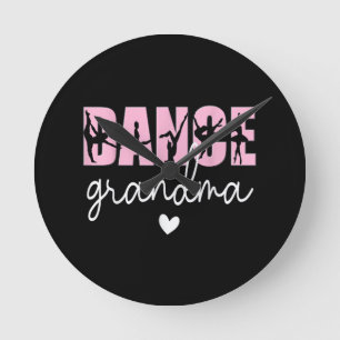 Dance Grandma of A Dancer Grandmother, Happy Mothe Round Clock