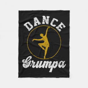 Dance Grumpa Dance Lover Fathers Day Fleece Blanket