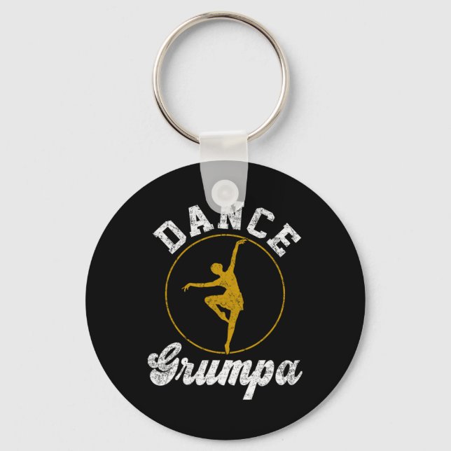 Dance Grumpa Dance Lover Fathers Day  Key Ring (Front)